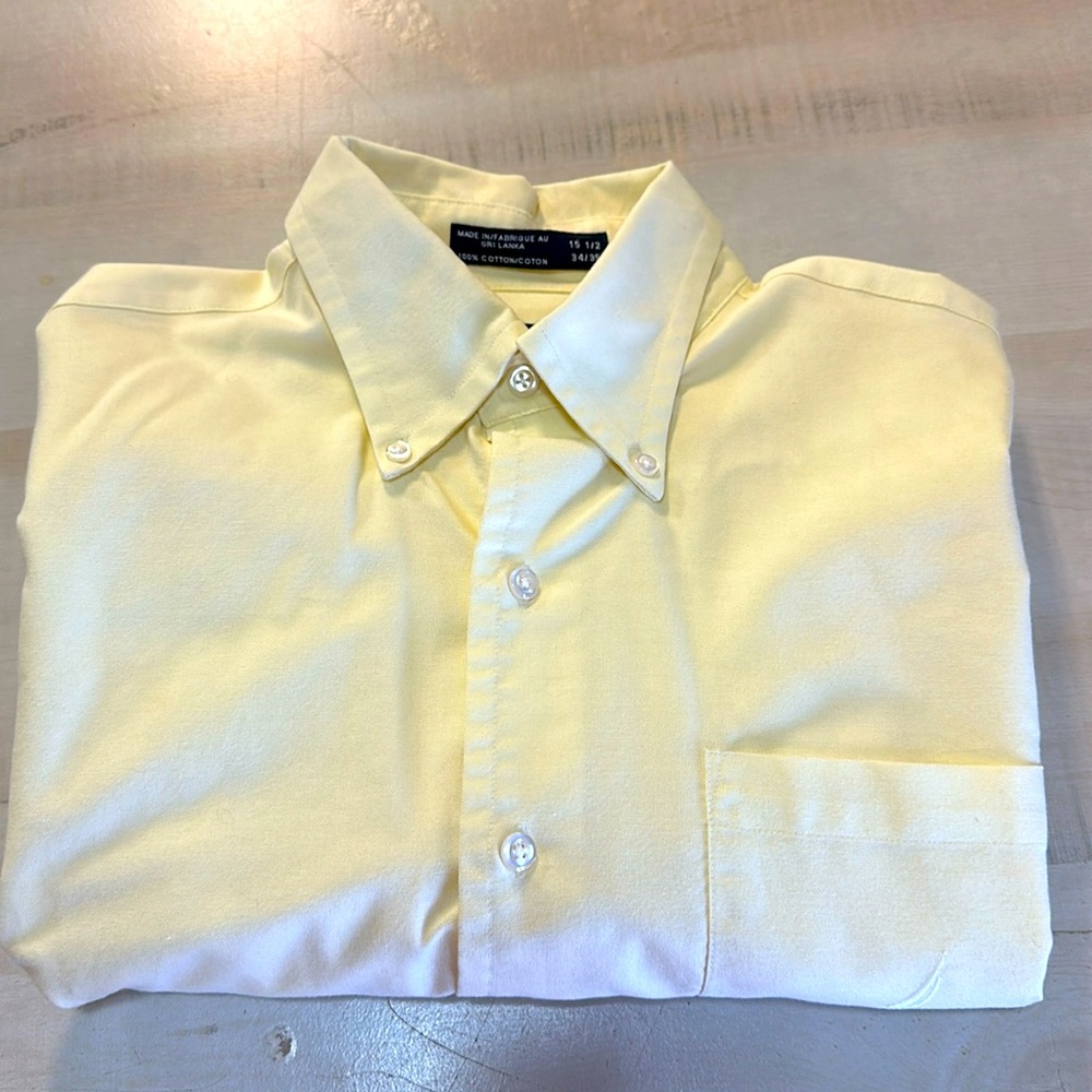 Nautica wrinkle, free, vintage, Oxford, casual, dress, button-down shirt